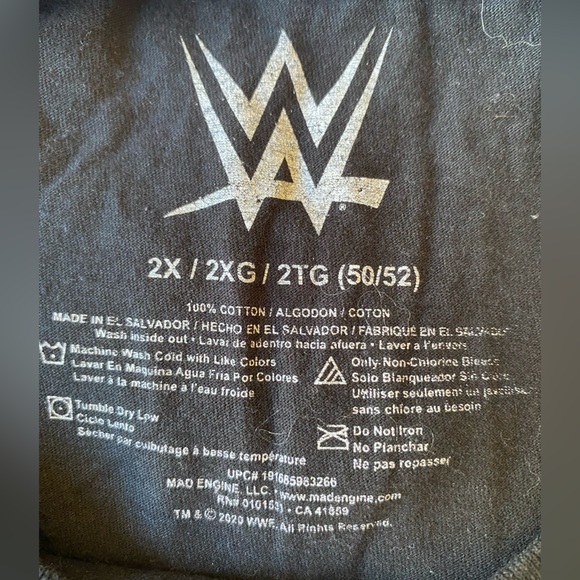 Wrestle Mania Graphic Tee | 2X - Picture 2 of 3